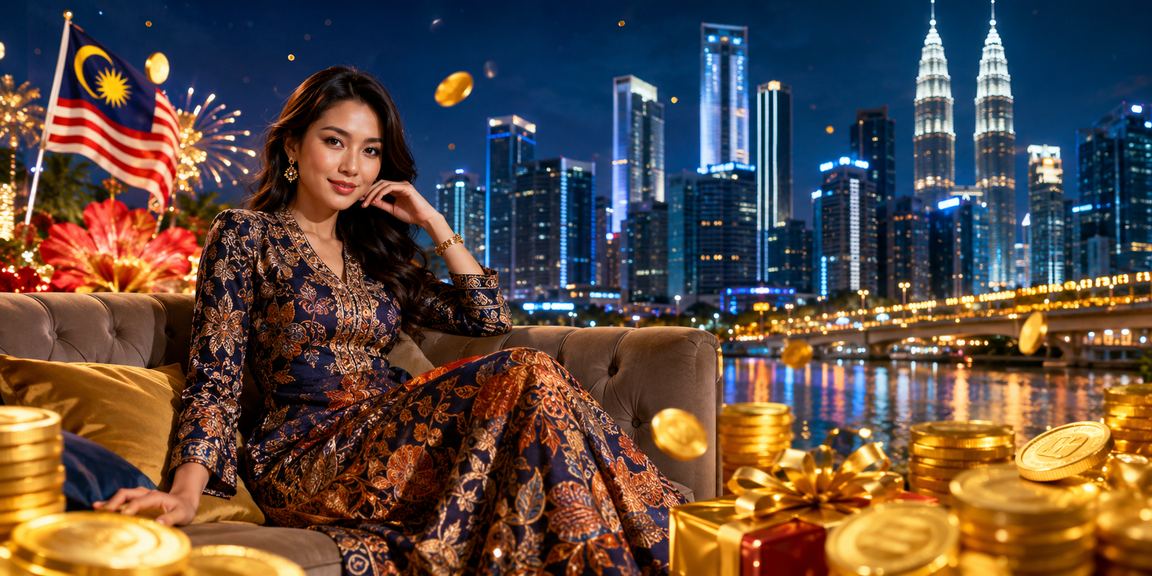 Pemain wanita berbaju batik di Kuala Lumpur mendaftar dan menerima bonus selamat datang