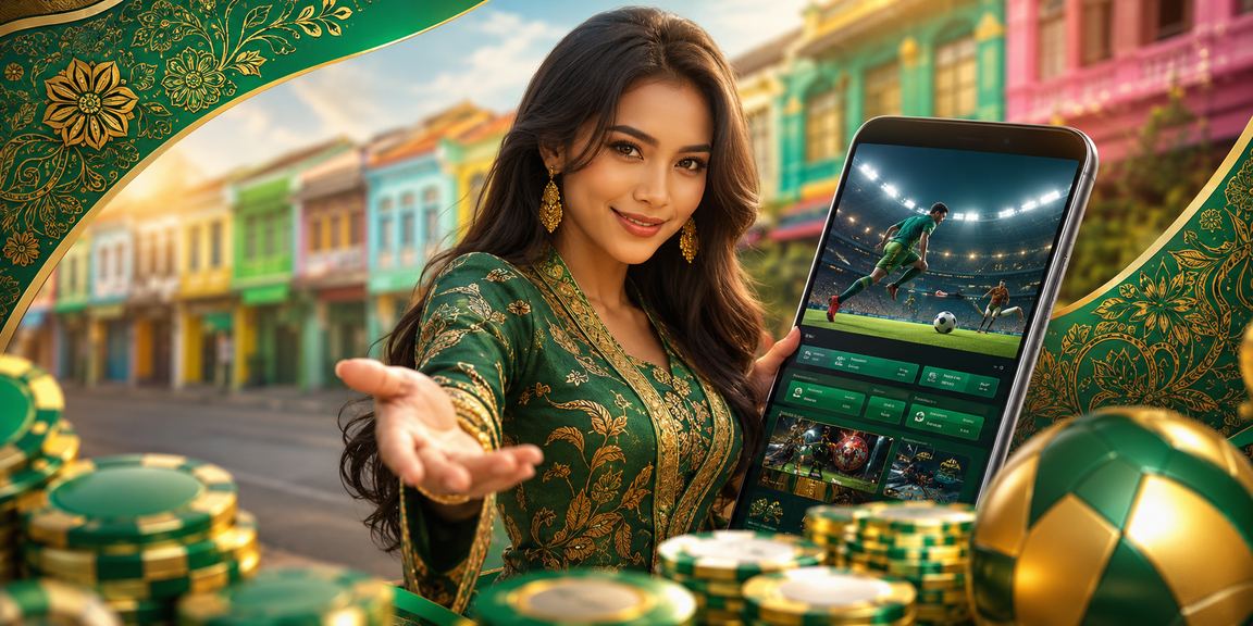 Antara muka taruhan sukan dengan rekaan batik Penang