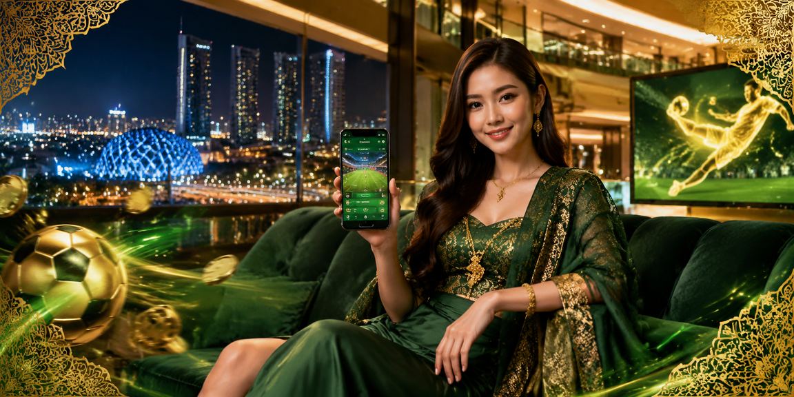 Pemain berbaju batik Selangor menyemak rebat bonus taruhan sukan pada telefon